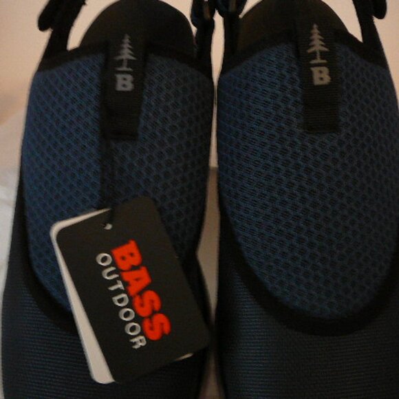 Bass Outdoor Men's Blue Hex Mesh Action Slide On Traction Hiking Shoes-10.5 - Picture 9 of 11